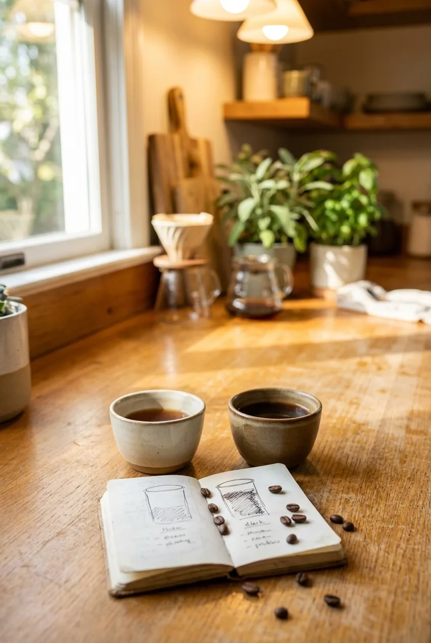 The book describes what happens the first time most people taste an Ethiopian roast: they ask if there is fruit juice in the cup.