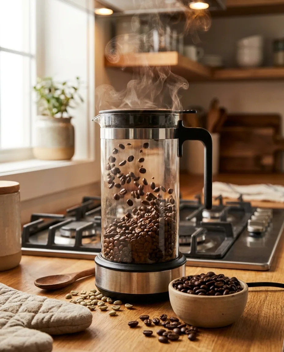 Fifteen minutes from here to beans you can actually smell across the room.