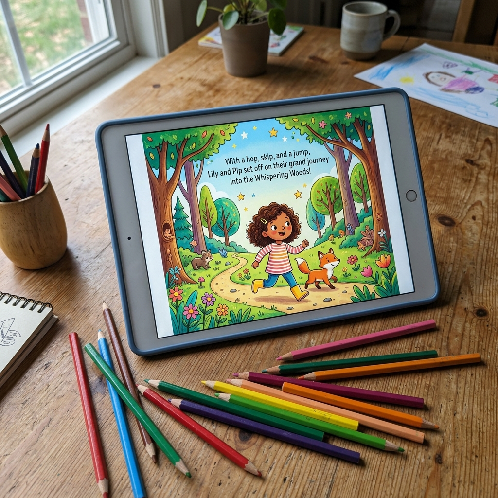 Built-in illustrations that match your book — not stock filler