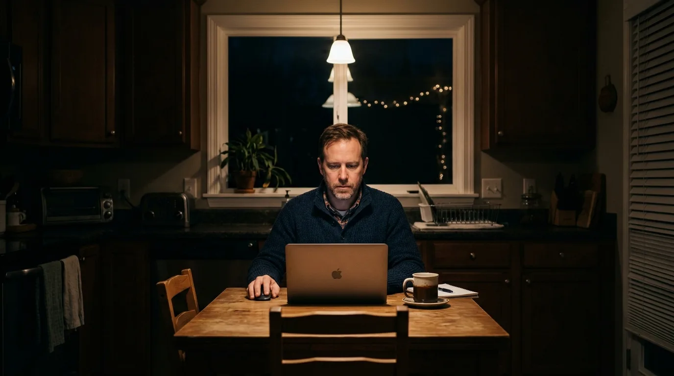 One person, one keyboard, a news cycle that does not wait.